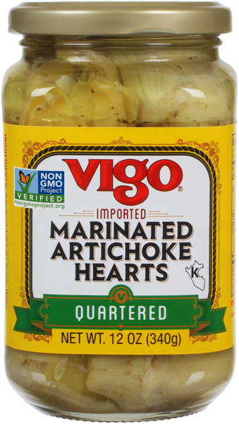 Vigo 12 oz Quartered Marinated Artichoke Heart