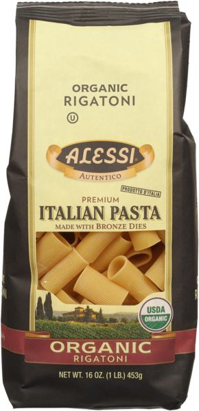 Alessi 16 oz Organic Rigatoni