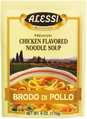 Alessi 6 oz Chicken Flavored Noodle Soup