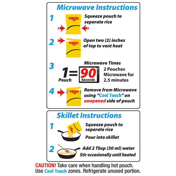 Vigo 8.8 oz Vigo 90 Second Yellow Rice