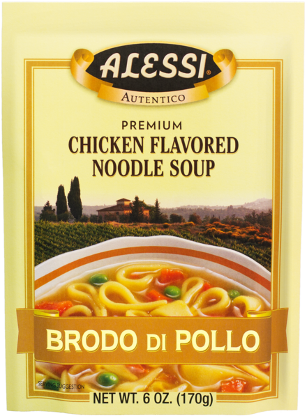 Alessi 6 oz Chicken Flavored Noodle Soup