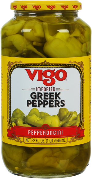 Vigo 32 fl. oz Greek Peppers