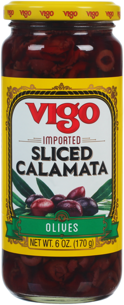 Vigo 6 oz Vigo Sliced Calamata Olives