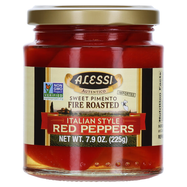 Alessi 7.9 oz Fire Roasted Italian Style Peppers