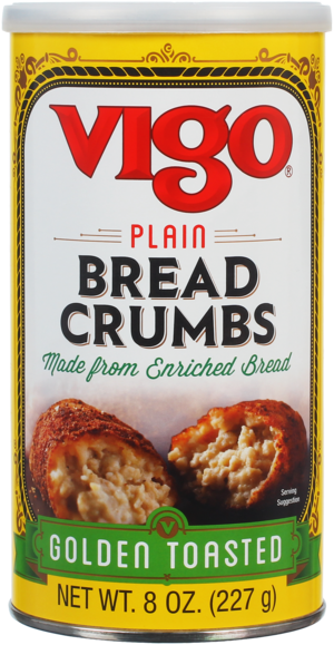 Vigo 8 oz Plain Golden Toasted Bread Crumbs