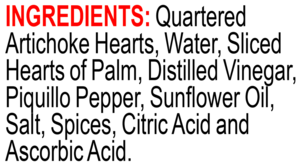 Vigo 12 oz Marinated Hearts of Palm & Art Salad Mix