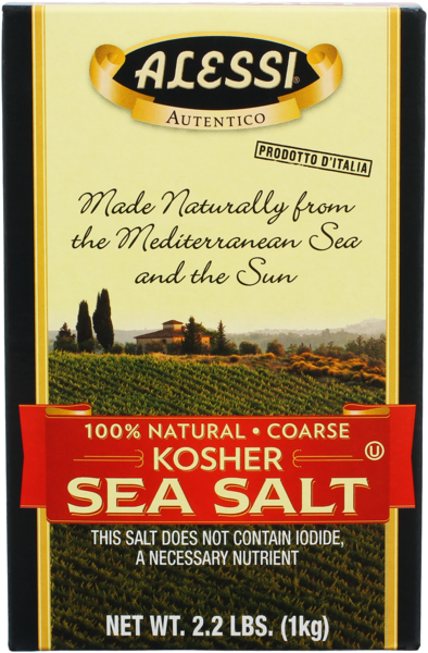 Alessi 2.2 lbs Kosher Sea Salt