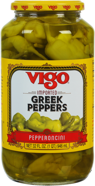 Vigo 32 fl. oz Greek Peppers