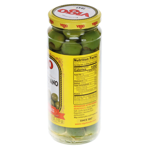 Vigo 5.2 oz Pitted Castelvetrano Olives