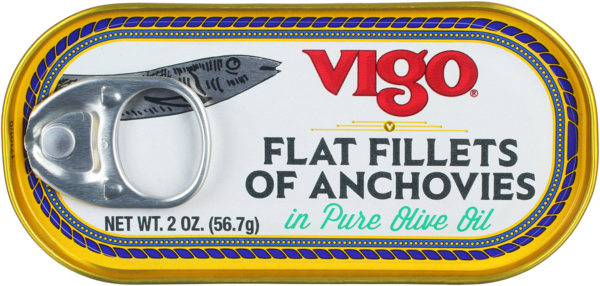 Vigo 2 oz Flat Anchovies