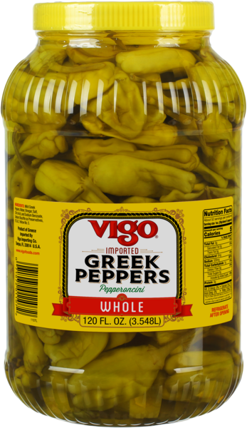 Vigo 128 fl. oz Greek Peppers