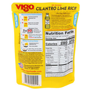 Vigo 8.8 oz Vigo 90 Second Cilantro Lime Rice